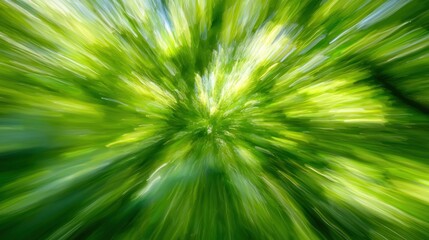 Obraz premium Vibrant Green Explosion: A Burst of Nature's Energy