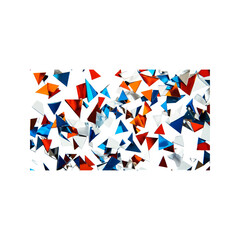 Fototapeta premium Playful metallic confetti in bold hues like electric blue and fi
