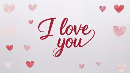 Minimalist Valentine Love: Celebrate the season of love with this minimalist Valentine wallpaper featuring elegant calligraphy, soft pink and red hearts, and a timeless message of affection – perfect 