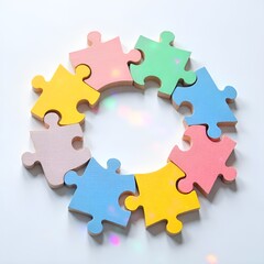 jigsaw puzzle with missing piece