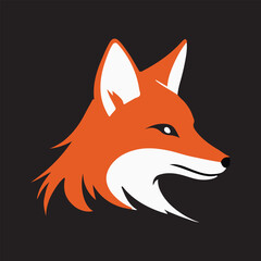 A logo type fox head design