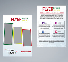 Modern abstrct coperate book cover design template