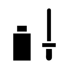 Serum bottle and dropper icon. Concept of skincare, beauty, and cosmetics.