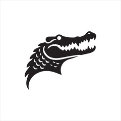 crocodile head silhouette