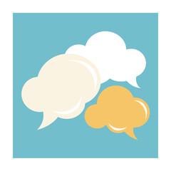 Speech Bubble collection. Different Speech bubbles for talk, dialogue, decoration. Vector illustration