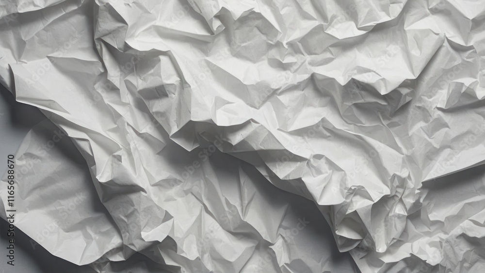 Poster crumpled paper texture creating an abstract pattern wallpaper background