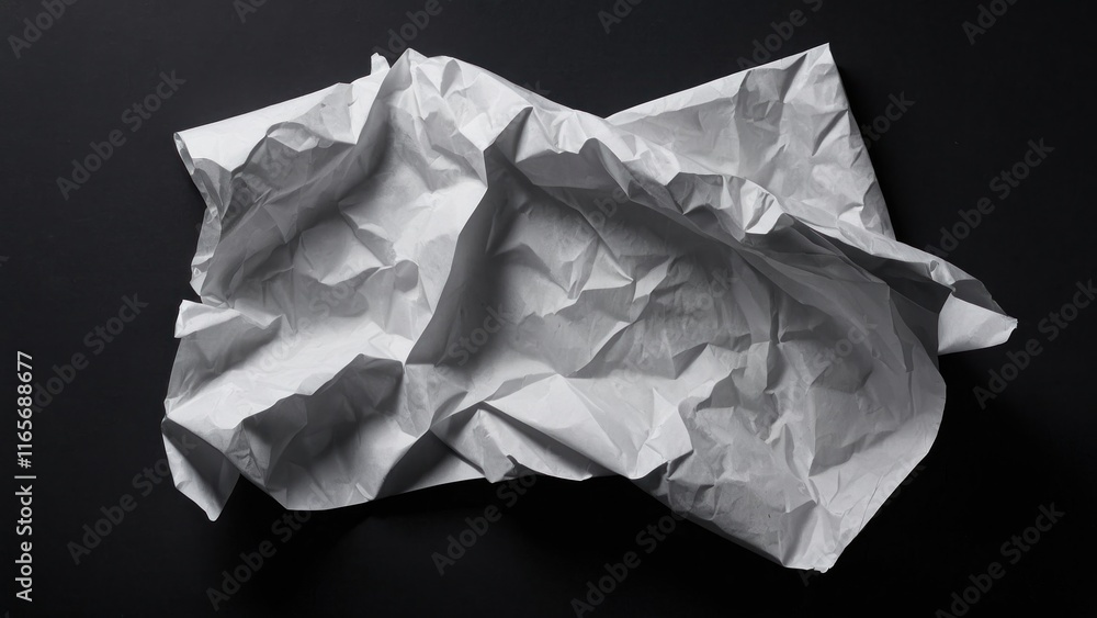 Poster crumpled paper texture creating an abstract pattern wallpaper background