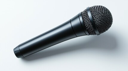 Black Microphone on White Background: A Professional Audio Tool