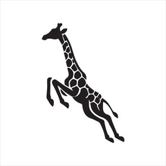 giraffe silhouette vector