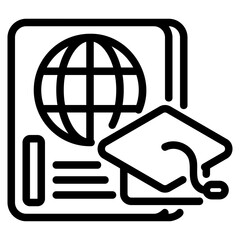 Student visa  icon