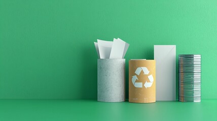 Recycling infographic featuring sustainable practices urban environment visual content modern design eco-friendly concept