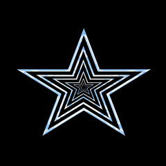 Design Star, circle, eye, sun, Y2K with ice crystal effect