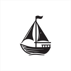 ship isolated on white