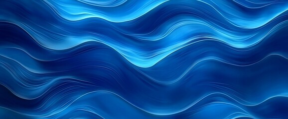 Abstract blue wavy background.