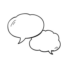 Speech Bubble collection. Different Speech bubbles for talk, dialogue, decoration. Vector illustration