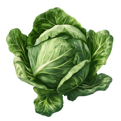 Fresh cabbage isolated on transparent background cabbage png