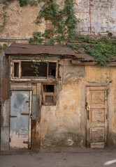 Fototapeta premium Colorful Odessa courtyard. 2018 Ukraine