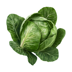 Obraz premium Fresh cabbage isolated on transparent background cabbage png