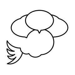 Speech Bubble collection. Different Speech bubbles for talk, dialogue, decoration. Vector illustration