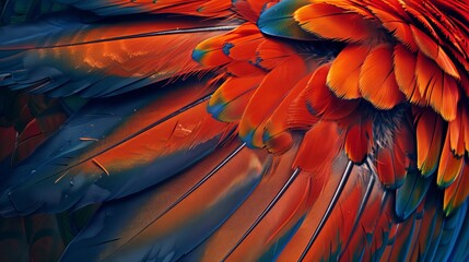 Fototapeta premium A vibrant and exotic bird showcasing its colorful plumage