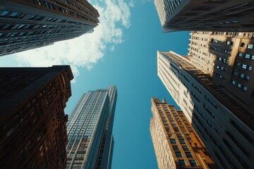 Modern Skyscraper Under Blue Sky