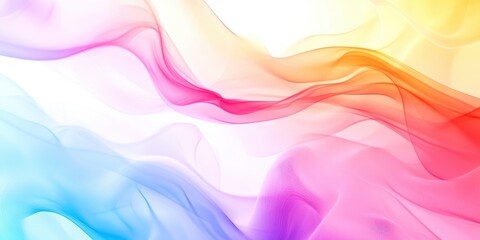 Obraz premium Colorful wave with a blue and pink stripe