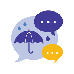 Speech Bubble collection. Different Speech bubbles for talk, dialogue, decoration. Vector illustration