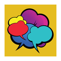 Speech Bubble collection. Different Speech bubbles for talk, dialogue, decoration. Vector illustration