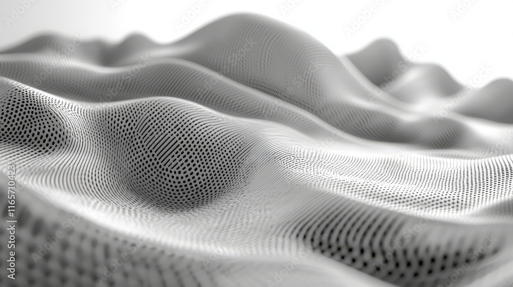 Aufkleber abstract representation of a textured surface resembling waves or terrain.
