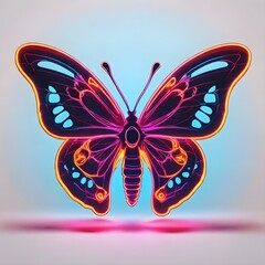 Butterfly on black background