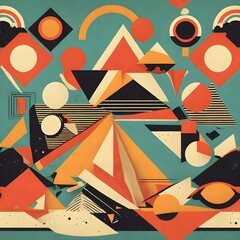 Abstract colorful geometric background
