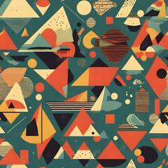 Abstract colorful geometric background