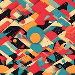 Abstract colorful geometric background