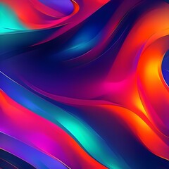 Abstract Neon Color Fusion Background