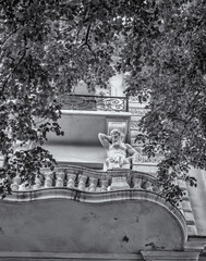 Fototapeta premium Windows and balconies are part of the architecture of old Odessa. They are incredible and authentic. 2018