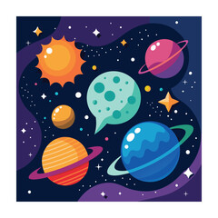 Fototapeta premium Speech Bubble collection. Different Speech bubbles for talk, dialogue, decoration. Vector illustration