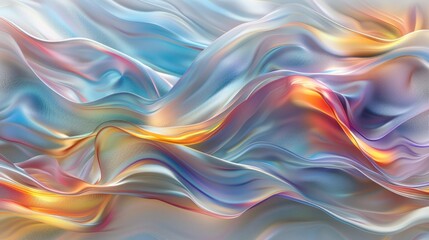 Obraz premium A flowing abstract design with colorful waves and gradients, creating a sense of motion.