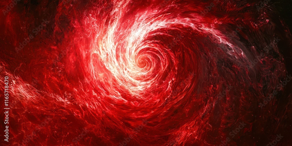 Canvas Prints red swirl in space
