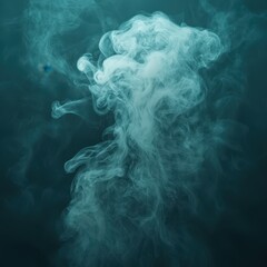 Obraz premium Delicate plumes of soft gray smoke rising in a serene atmosphere against an ethereal backdrop