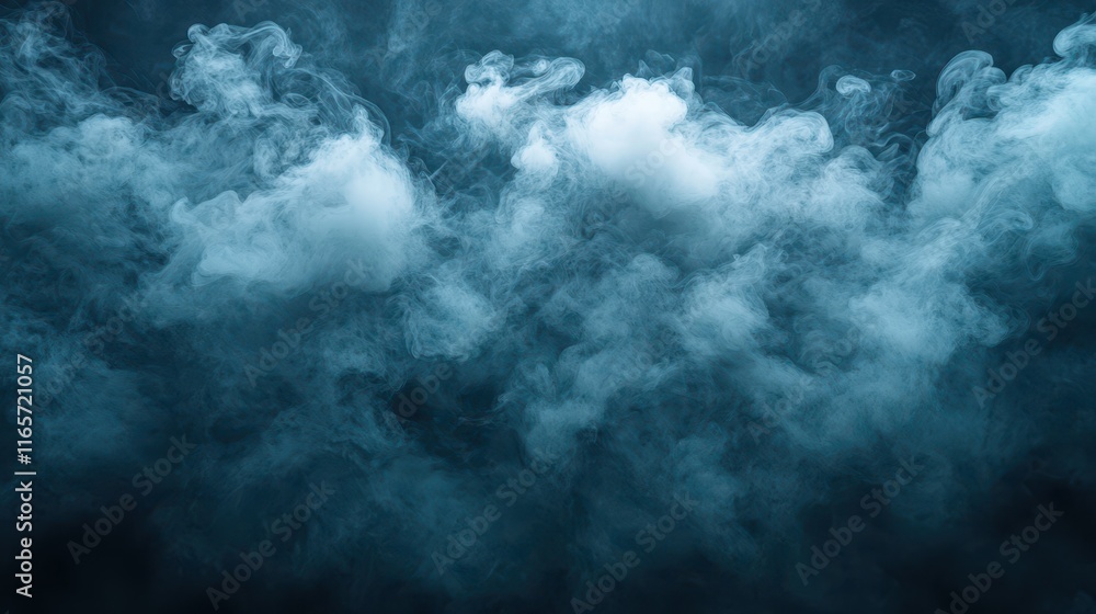 Aufkleber soft and intricate patterns of smoke swirling in a dark atmosphere, creating a mysterious ambiance