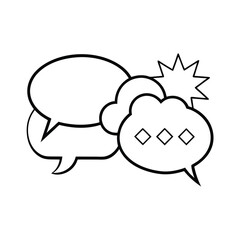 Bubbles Speech Vector Illustration