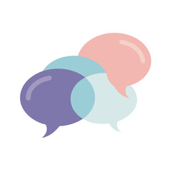 Bubbles Speech Vector Illustration