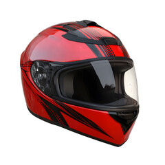 Red motorcycle helmet isolated on transparent background red motorcycle helmet png