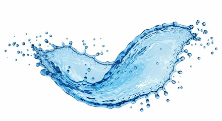 Crystal Clear Water Splash - A Stunning Macro Shot of Droplet and Ripples