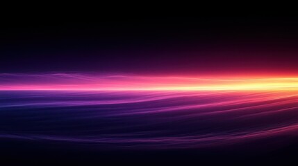 Fototapeta premium Vibrant abstract landscape with dynamic colors blending in smooth waves at dawn