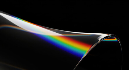 overlay rainbow glass effect