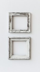 Elegant Vintage White Wooden Picture Frames for Wall Decor