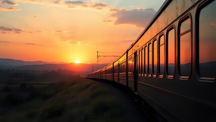 railway bridge in the morning