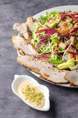 Grilled Chicken with Mixed Greens Salad