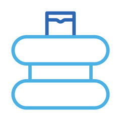 Mouthwash icon. Concept of dental hygiene and oral care.